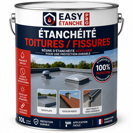 EASY ETANCHE TOITURES / FISSURES - Gris Béton 