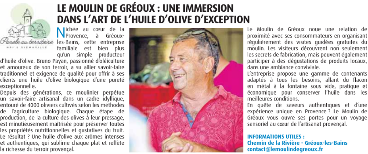 Parution dans le journal HPI en octobre 2024