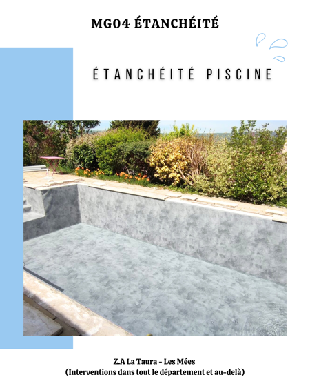 Vérifiez l'étanchéité des piscines