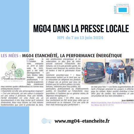 MG 04 dans la presse locale !