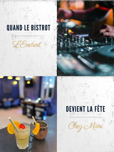 Endroit vibrant et festif