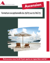 Fermeture du 29 mai au 1er juin