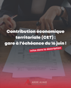 Echéance CET 16 juin 2025