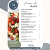 🌞🍽️ Le menu du mois d'août est arrivé !