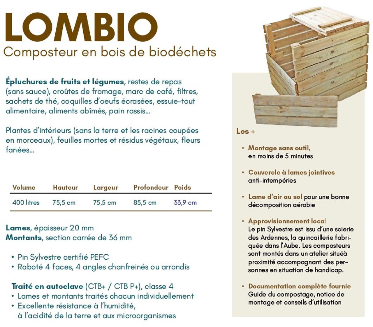 Composteur LOMBIO: Performance et Écologie