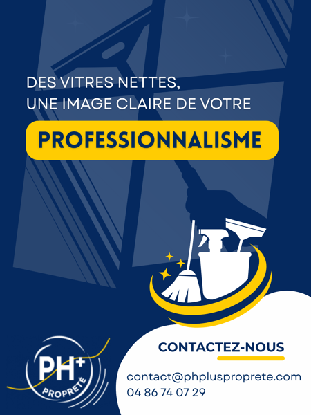 🌟 Des vitres impeccables, une image professionnelle renforcée.