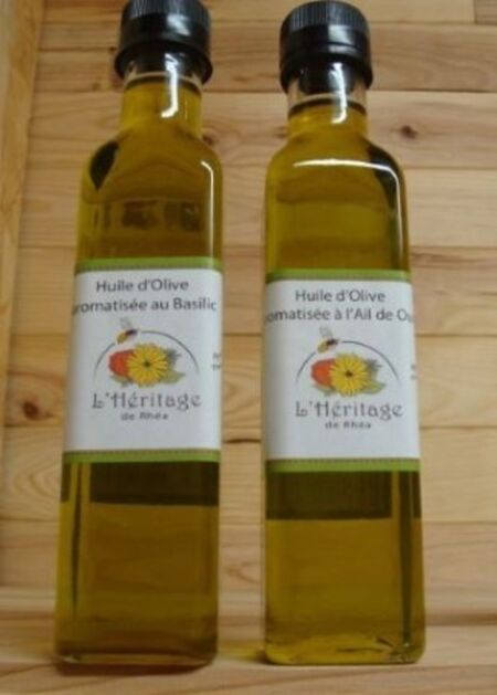  HUILE D'OLIVE AROMATISÉE AU BASILIC 250ml