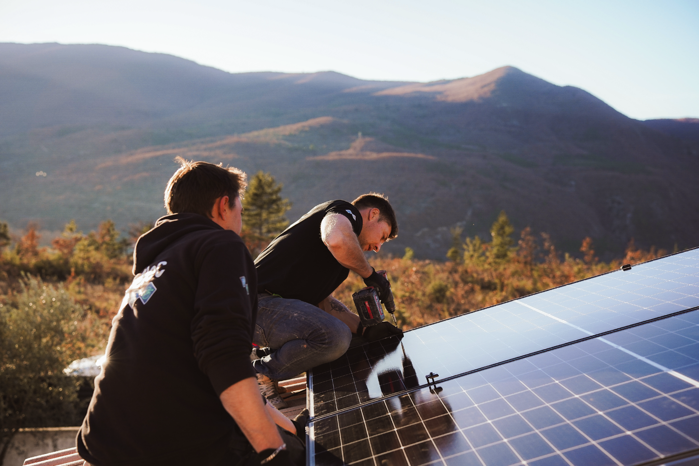Installation de panneaux photovoltaïques