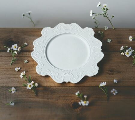 Assiette plate à motif