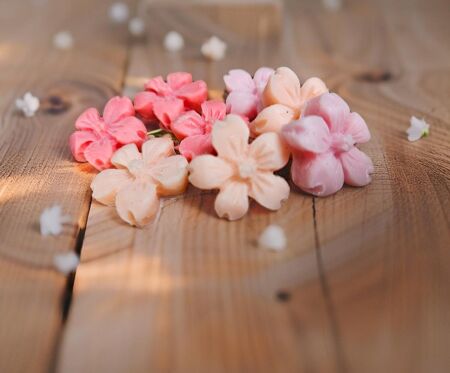 mini fleurs en fondant