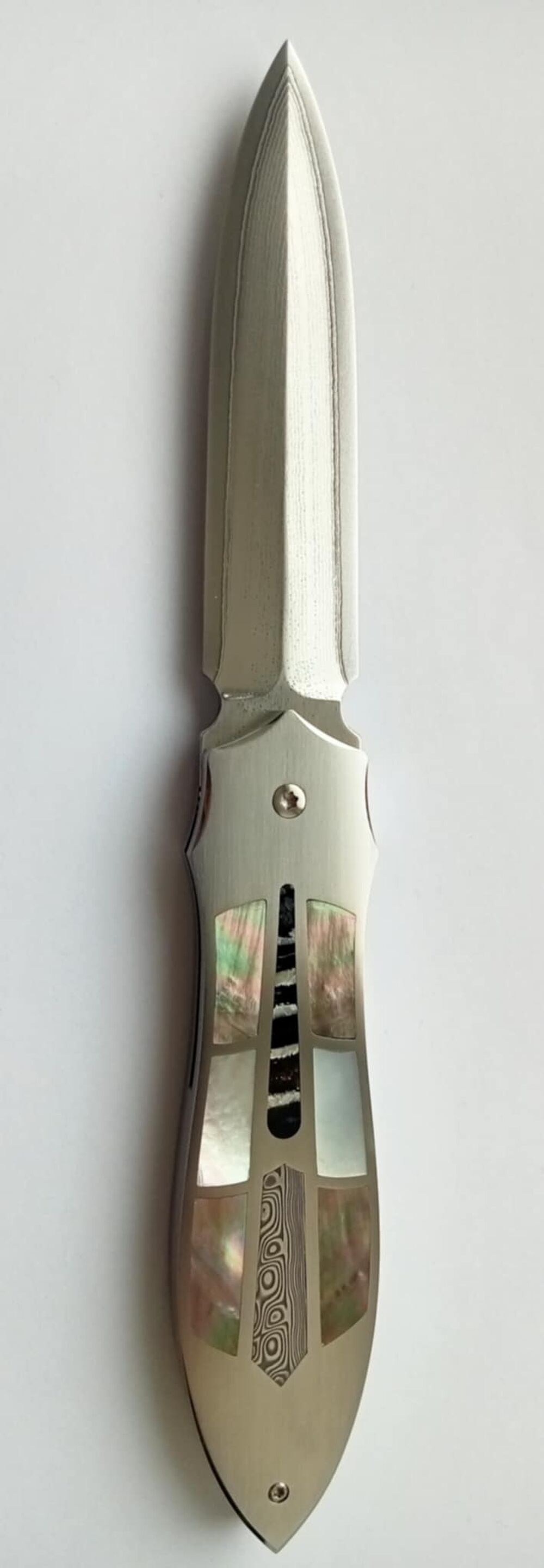 Dague fermante lame en Suminagashi VG 10