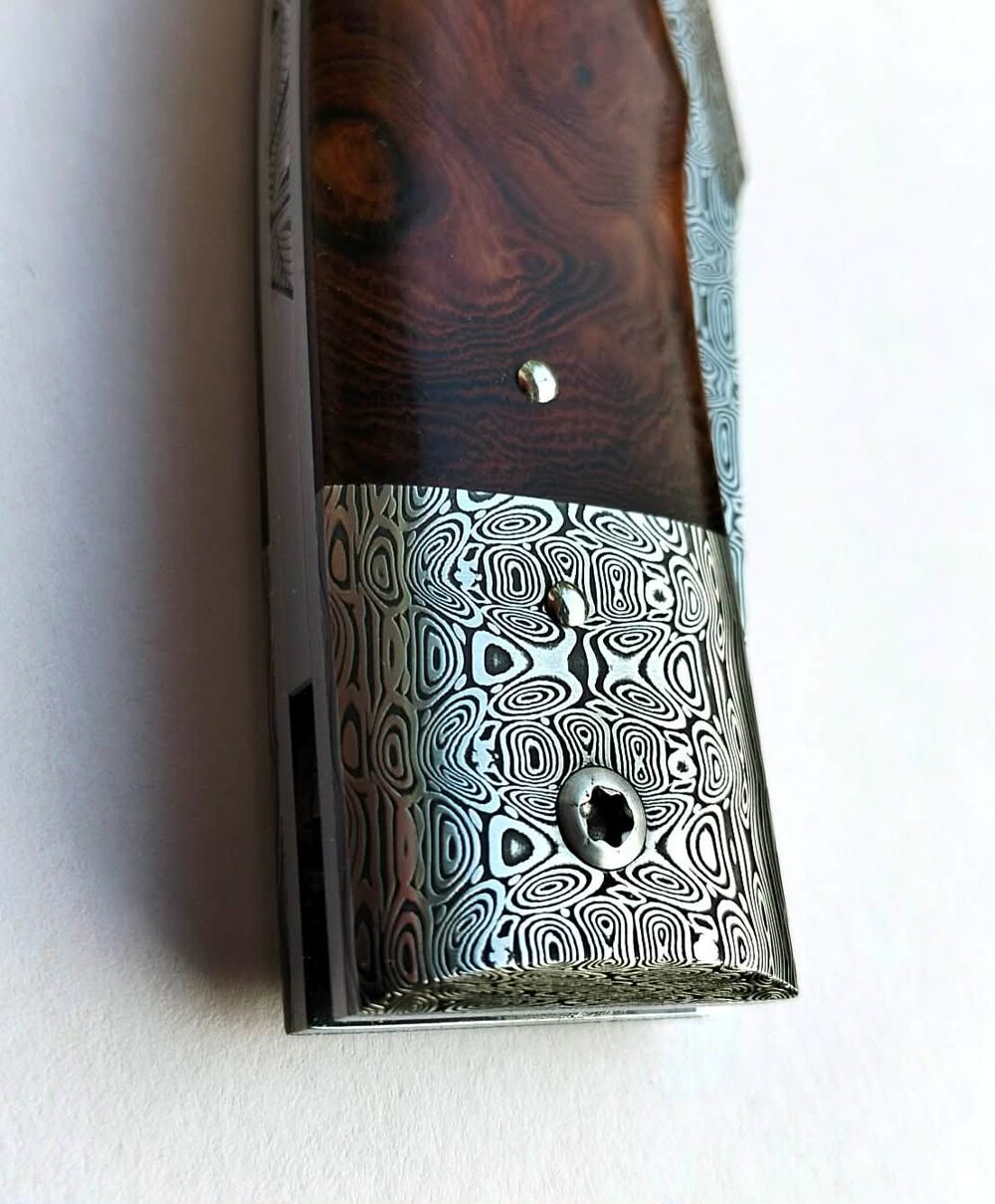 Mitres Damas inox damasteel motif Aegir 