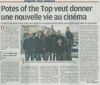 Le TOP veut donner une nouvelle vie au cinéma