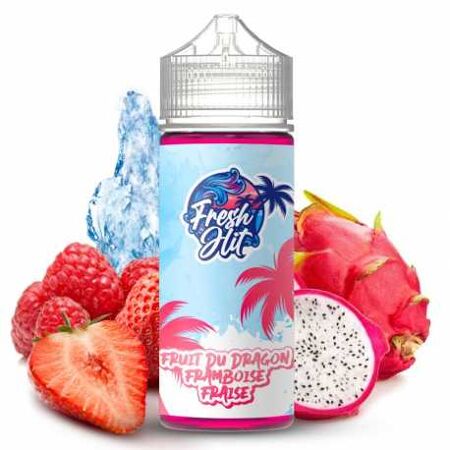 E-liquide fighter fuel freh it fruit du dragon framboise fraise  100Ml