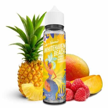 E-liquide Whitehaven Beach Like  a woman Liquidéo mangue ananas framboise 50 ML