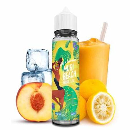 E-liquide  Muri Beach Like a Woman Liquidéo  Pêche Yuzu est un argume asiatique 50Ml 