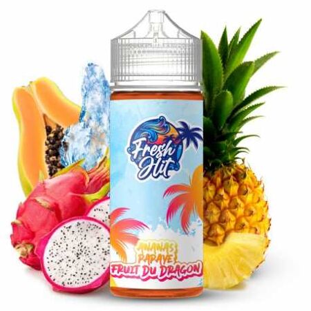 Eliquide fighter fuel fresh it ananas papaye fruit du dragon 100ml