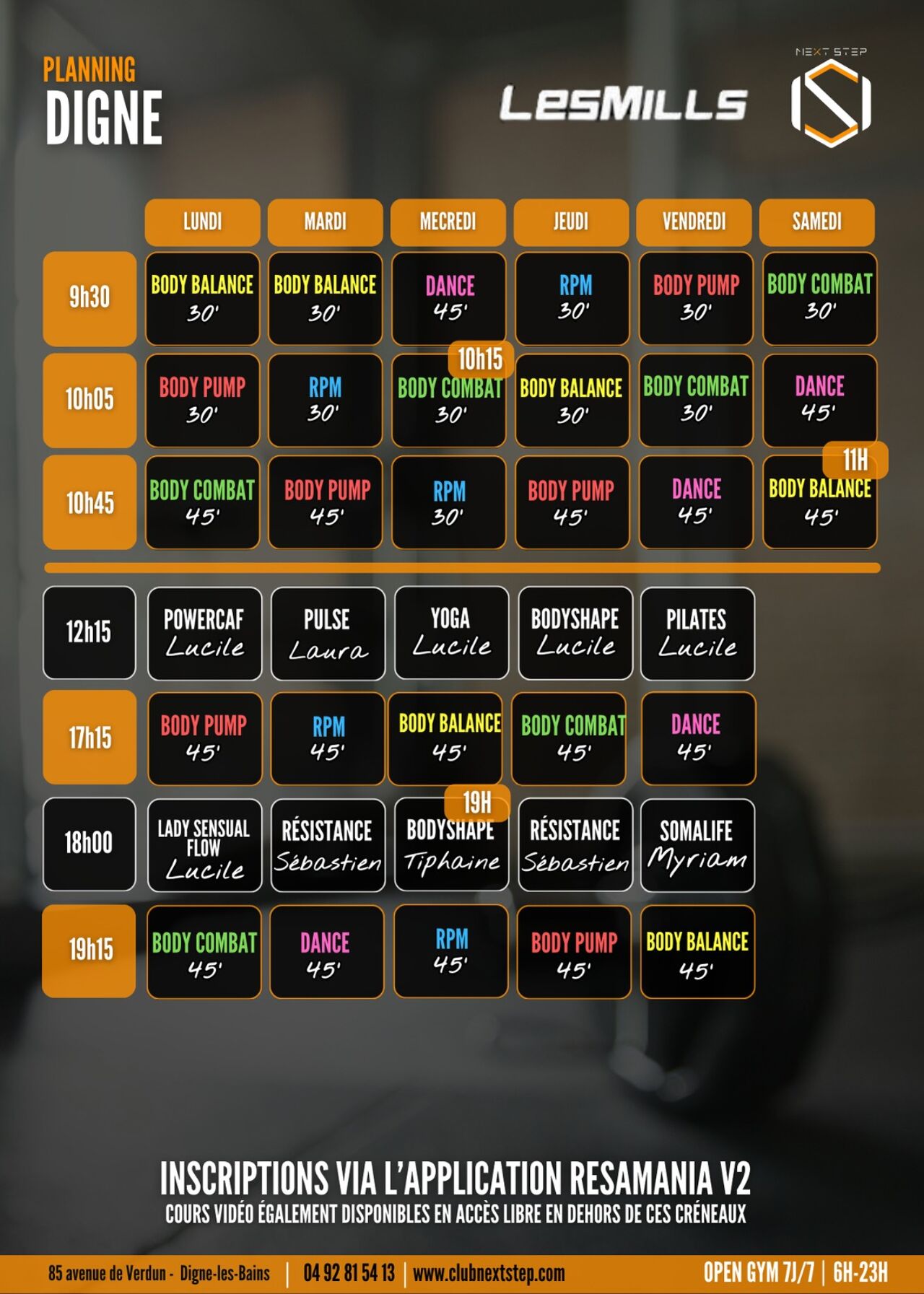 Cours collectifs & Small Group Training à Digne