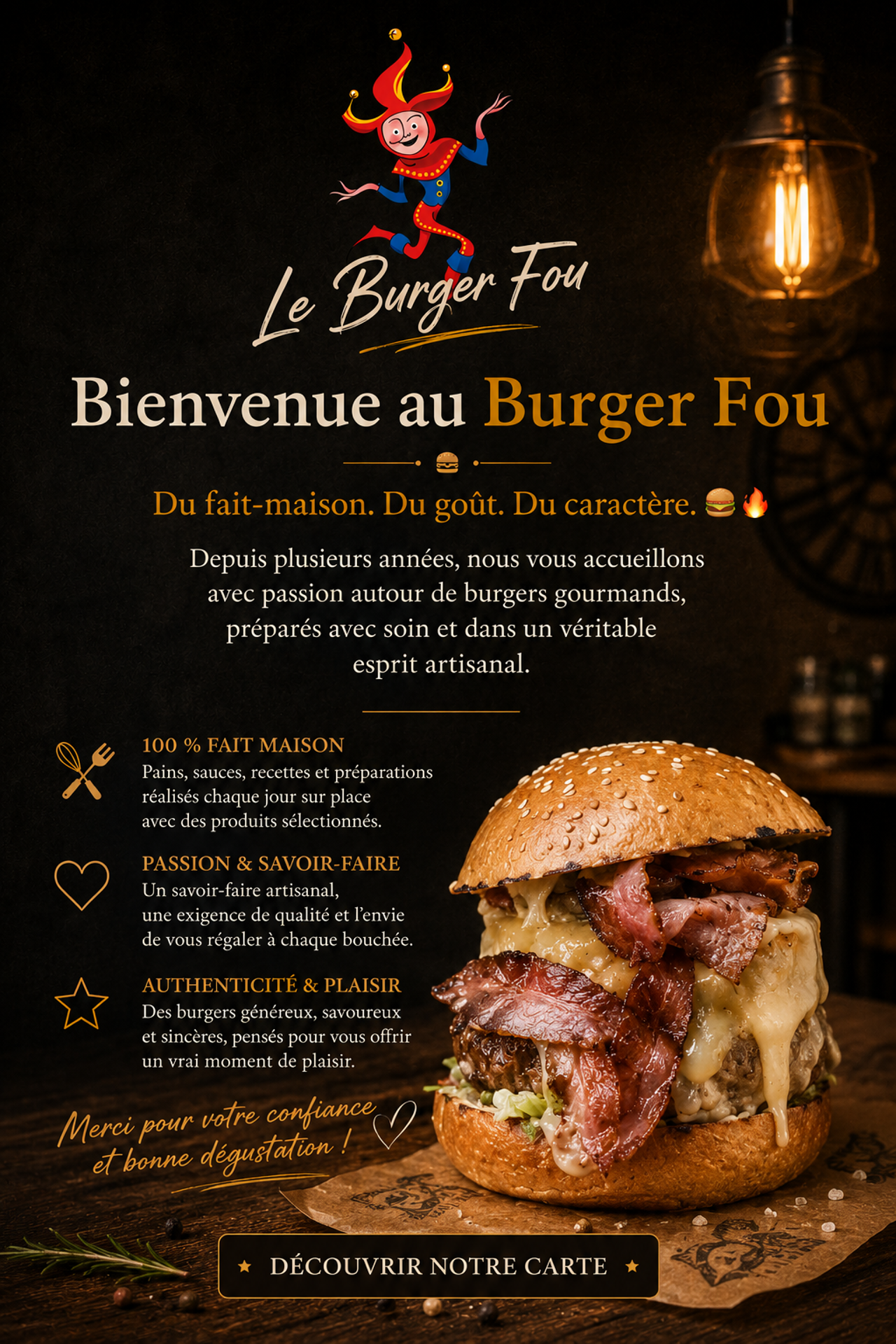 Le BurgerFou est à transmettre !