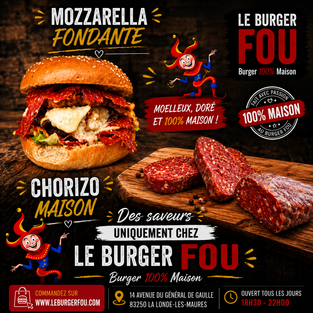 Notre burger du chef