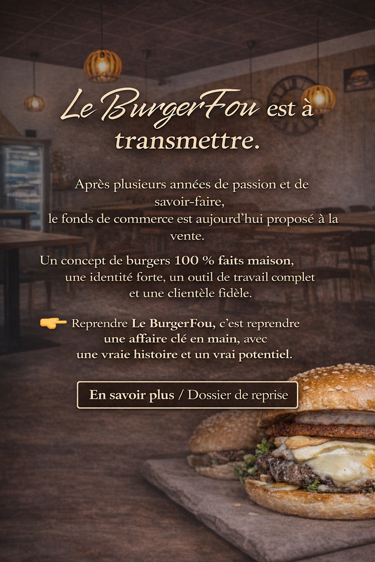 Le BurgerFou est à transmettre !