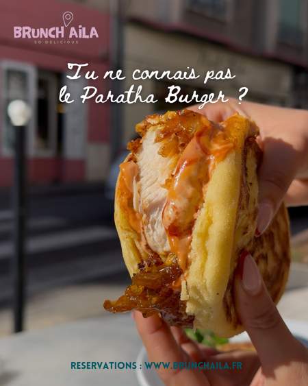 Le Golden Paratha casse les codes avec son pain Paratha maison, doré et fondant à souhait 🍔