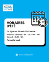 Horaires d'été Will'Auto 2025