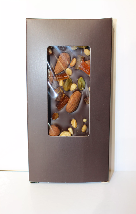 Tablette Mendiants - Chocolat noir 68%