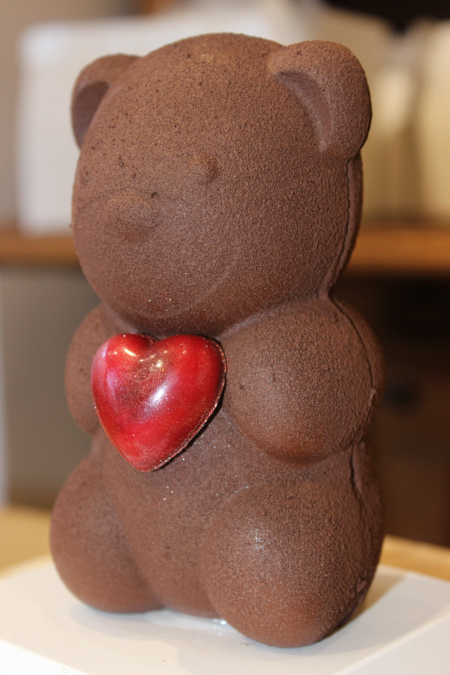 Ourson garni Saint Valentin Chocolat au lait 37%