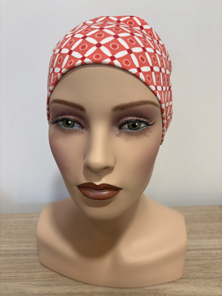 Turban Mia imprimé rouge