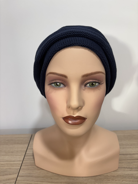 Bonnet mina knitt bleu marine