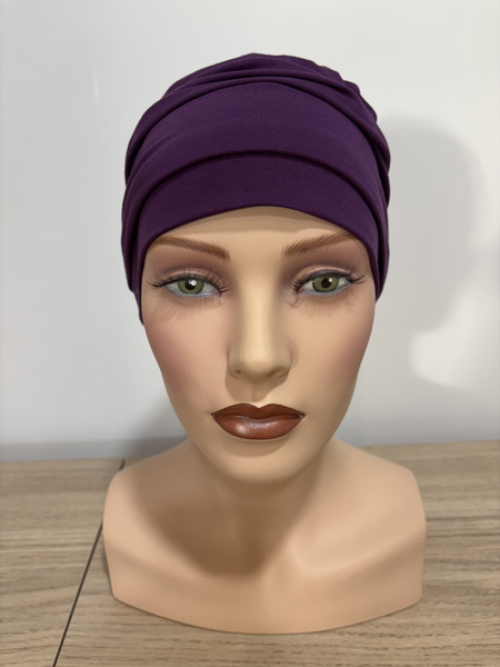 Turban Ella uni violet b820 