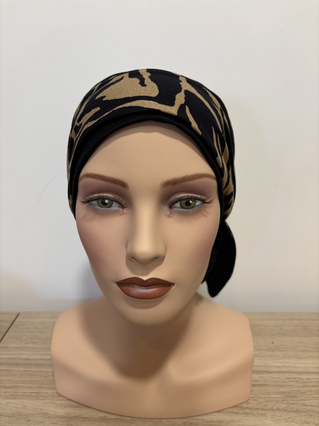 Turban Set pia noir /camel