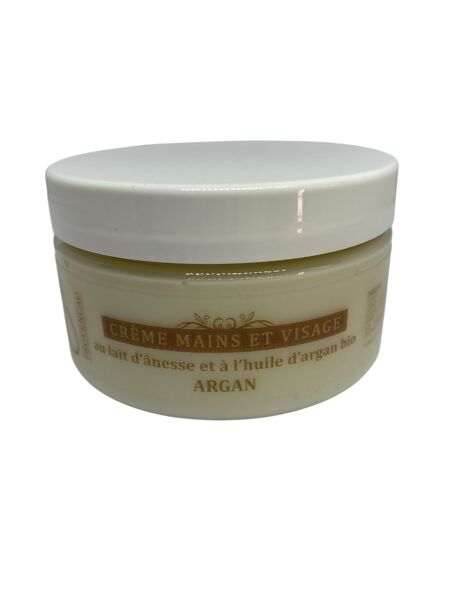 Crème mains et visage au lait d’ânesse et à l’huile d’argan BIO