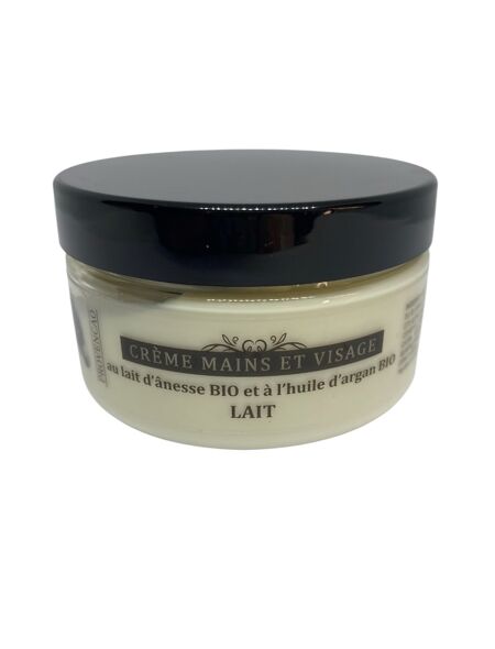 Crème mains et visage au lait d’ânesse BIO et à l’huile d’argan BIO
