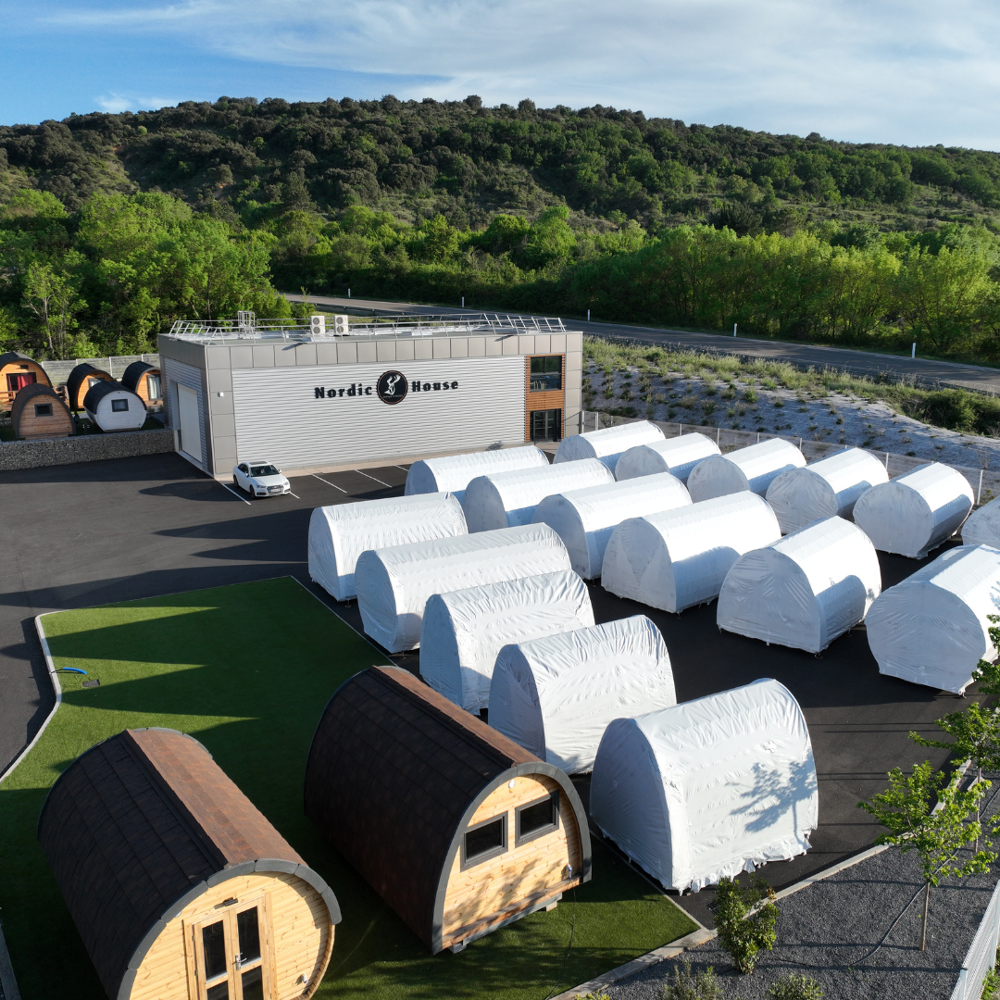 Packaged accommodation ready for transport