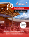 Soirée festive en montagne