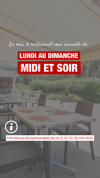 Ouvert tous les jours midi soir