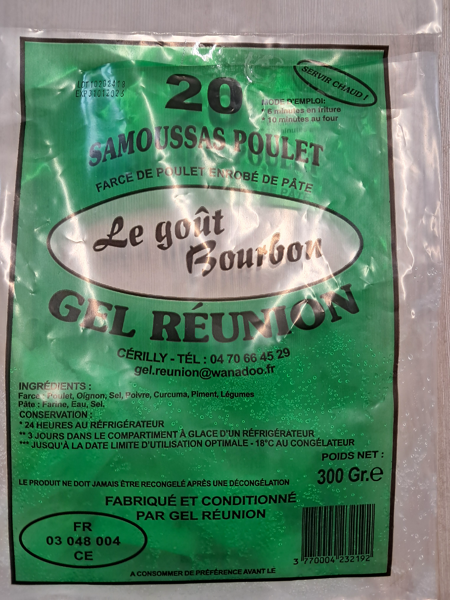 Samoussas Poulet X 20 Gel Réunion