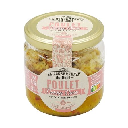 Poulet Curry Coco et son Riz Blanc 300G