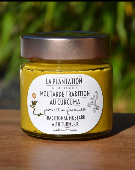 Moutarde Tradition au Curcuma 120G La Plantation