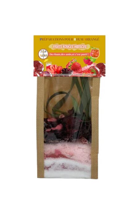 Préparation Rhum Arrangé Fruits Rouges Hibiscus 250G