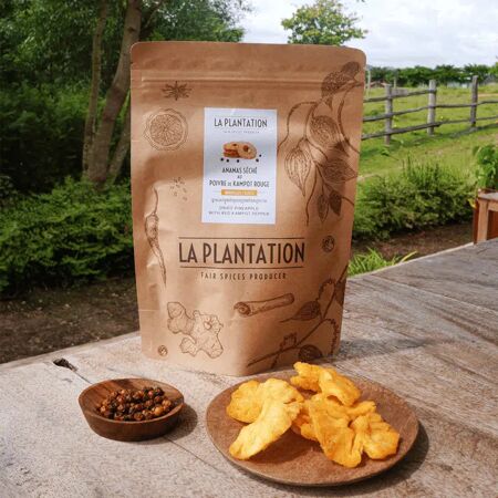 Ananas Séché au Poivre de Kampot Rouge 150G La Plantation