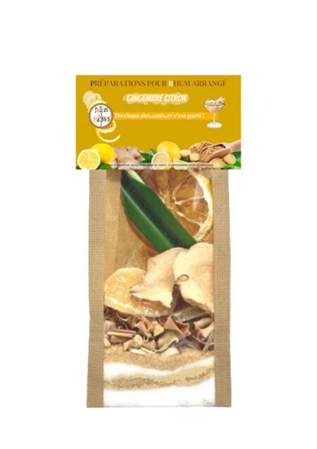 Préparation Rhum Arrangé Gingembre Citron 250G