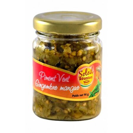 Pâte Piment Vert Gingembre Mangue 90G Soleil Réunion