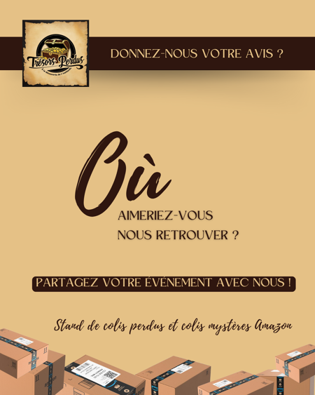 Proposez-nous vos événements !