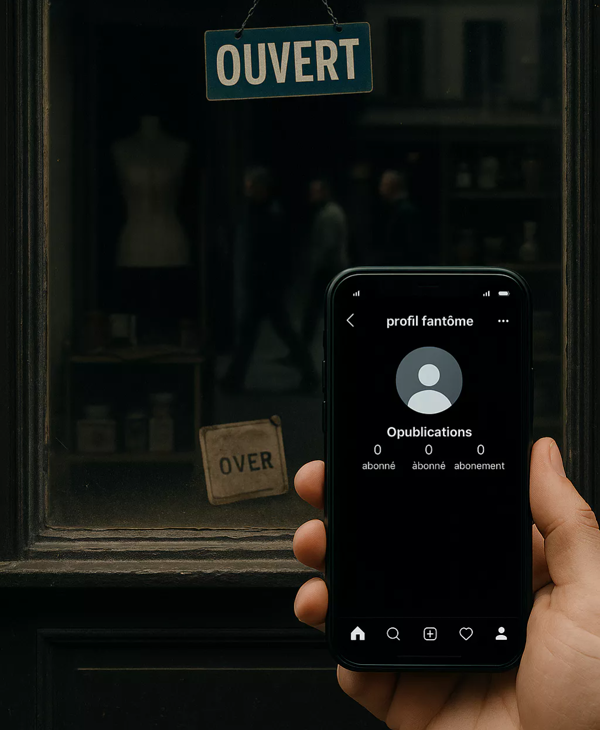 Stop au profil fantôme.