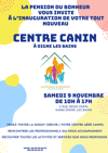 RENDEZ-VOUS LE 9 NOVEMBRE POUR L'INAUGURATION DE NOTRE CENTRE CANIN !