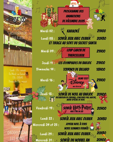 Le mois de décembre s’annonce particulièrement festif !