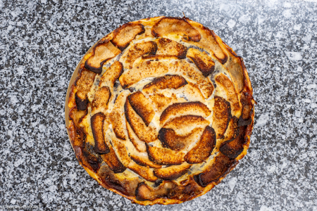 Tarte au boudin noir aux pommes